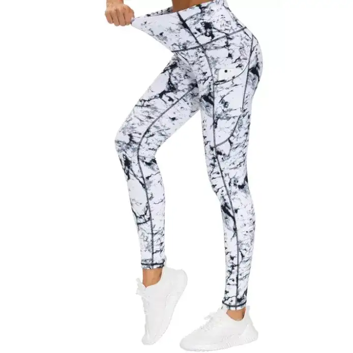Legginsy do jogi z wysokim stanem